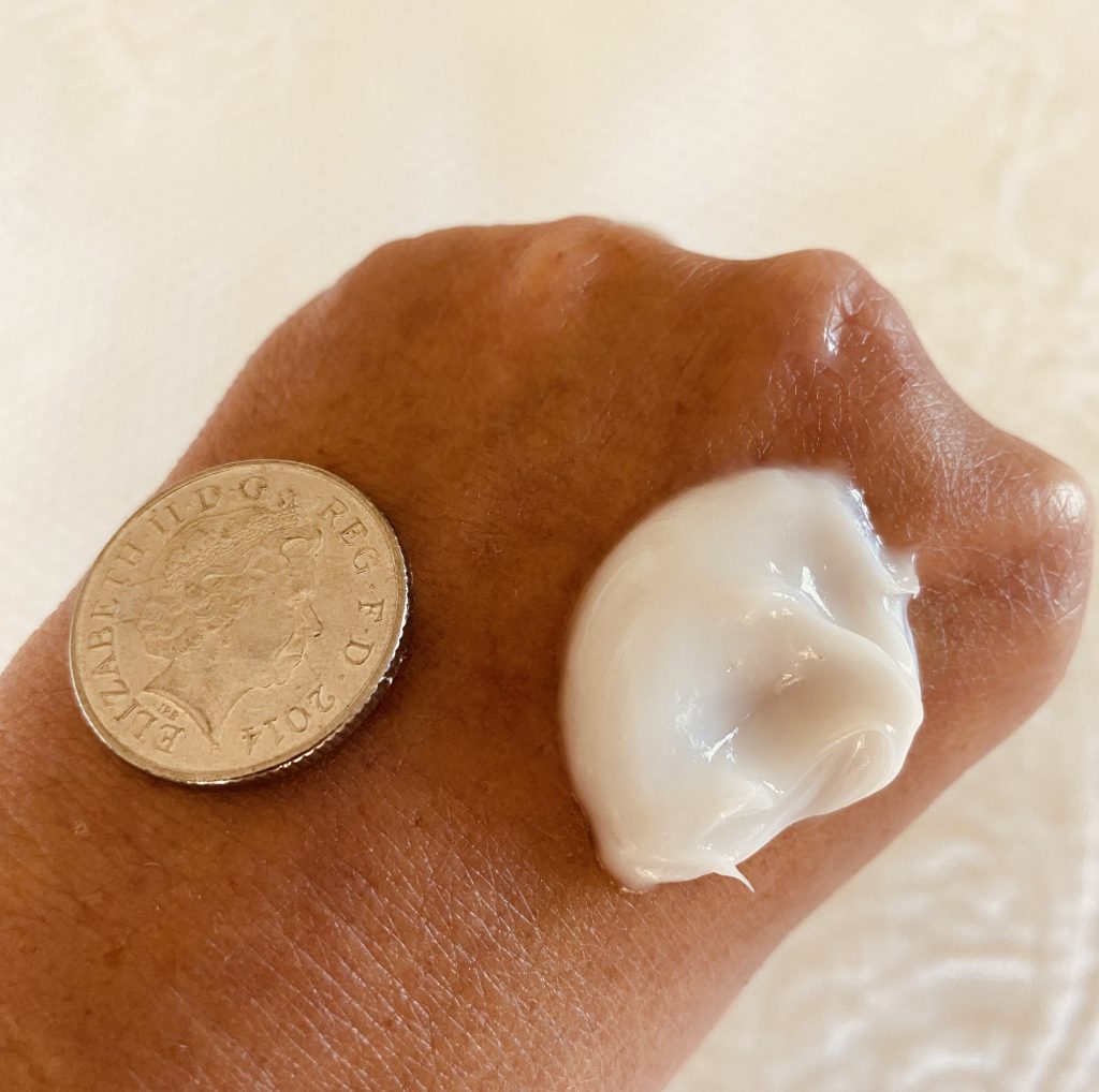 Amount of Cleanser to use.